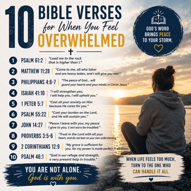 10 Bible Verses for When You Feel Overwhelmed
