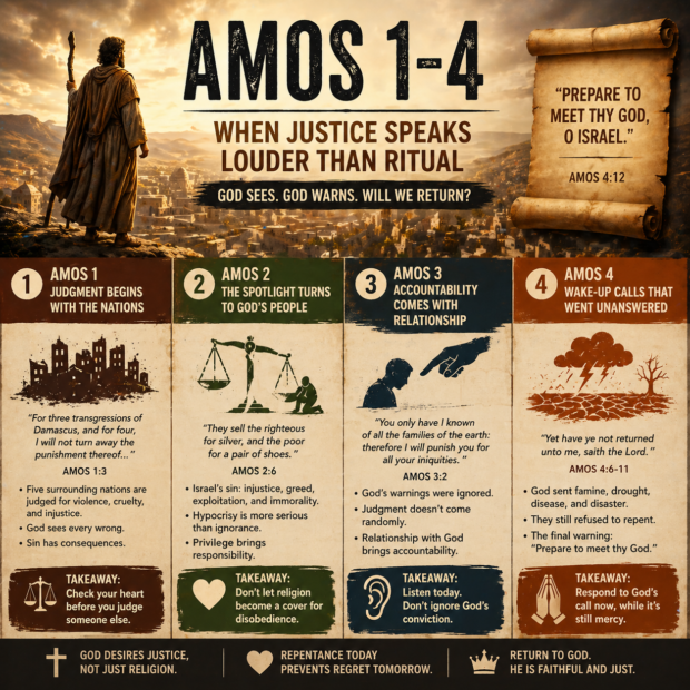 Amos 1–4: When Justice Speaks Louder Than Ritual