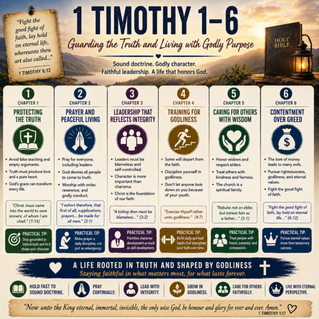 1 Timothy 1–6: Guarding the Truth and Living with Godly Purpose