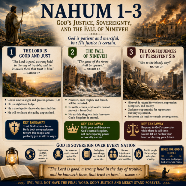 Nahum 1–3: God’s Justice, Sovereignty, and the Fall of Nineveh