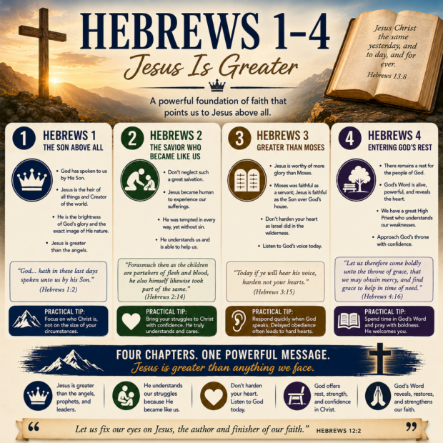 Hebrews 1–4: Jesus Is Greater
